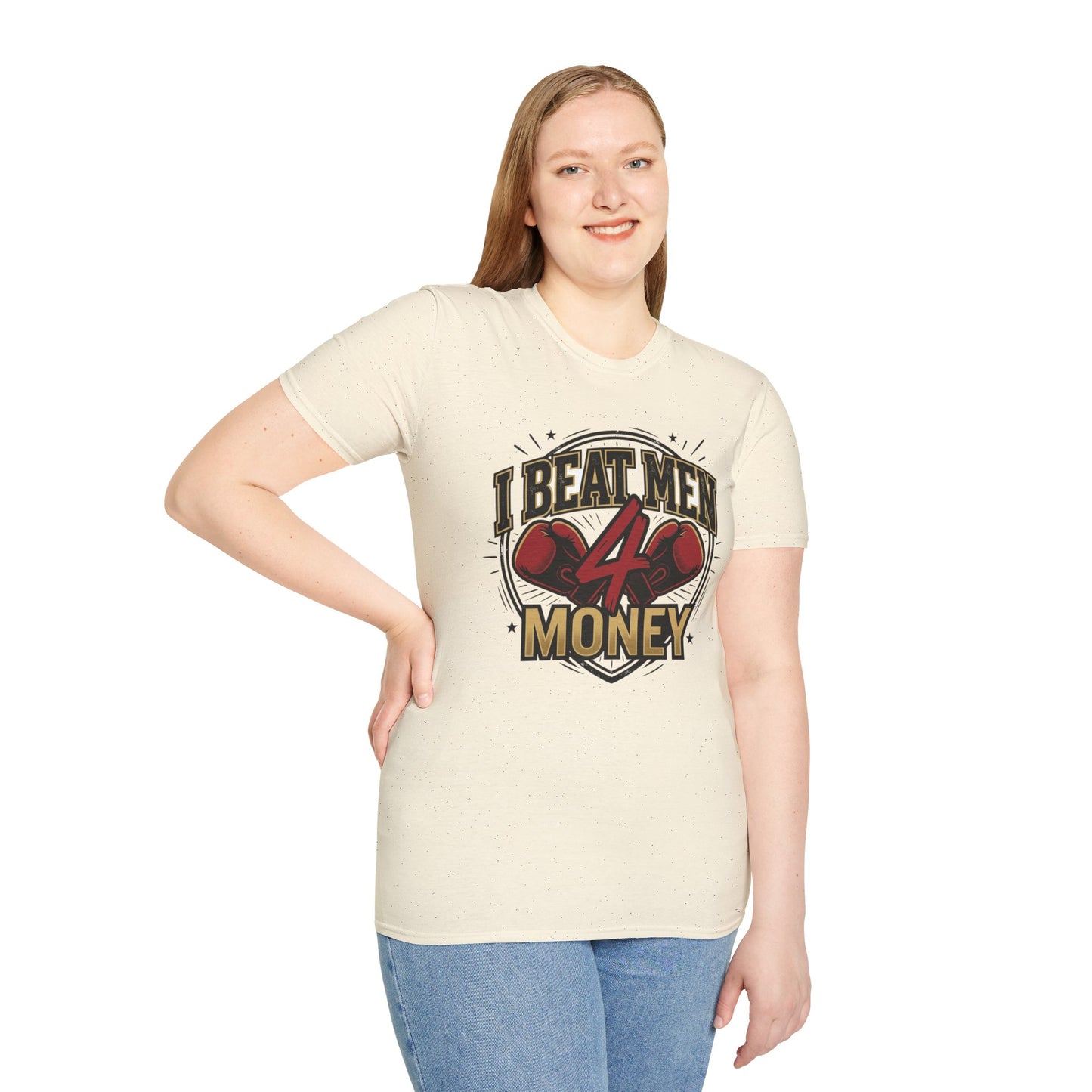 I Beat Men 4 Money Boxing T-Shirt Printify