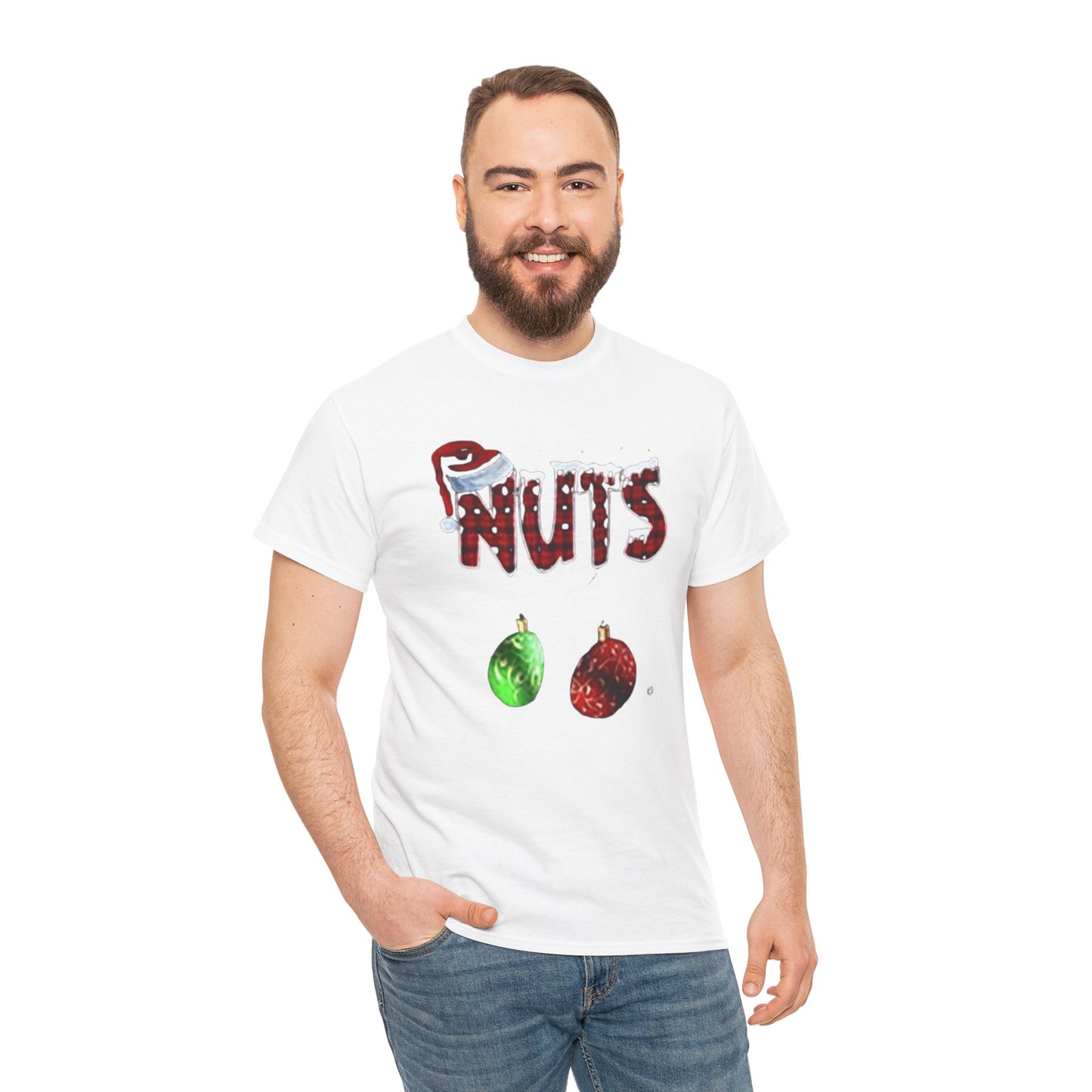 Holiday 'Nuts' Tee — Funny Christmas Ornament Graphic T-Shirt Printify