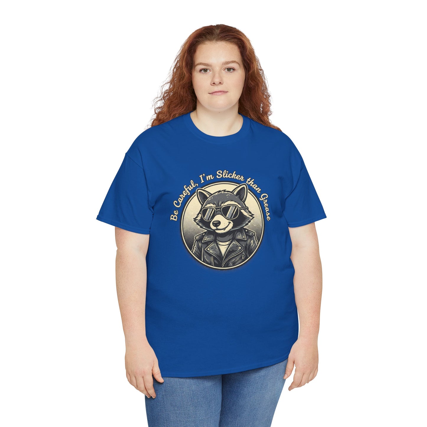 Raccoon Detective Graphic Tee — "Be Careful I’m Watching Your Snacks" Vintage Badge T-Shirt