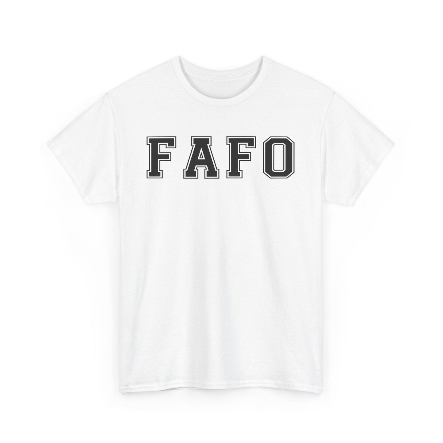 FAFO Unisex Heavy Cotton Tee - Comfortable Casual Wear for Everyday Style