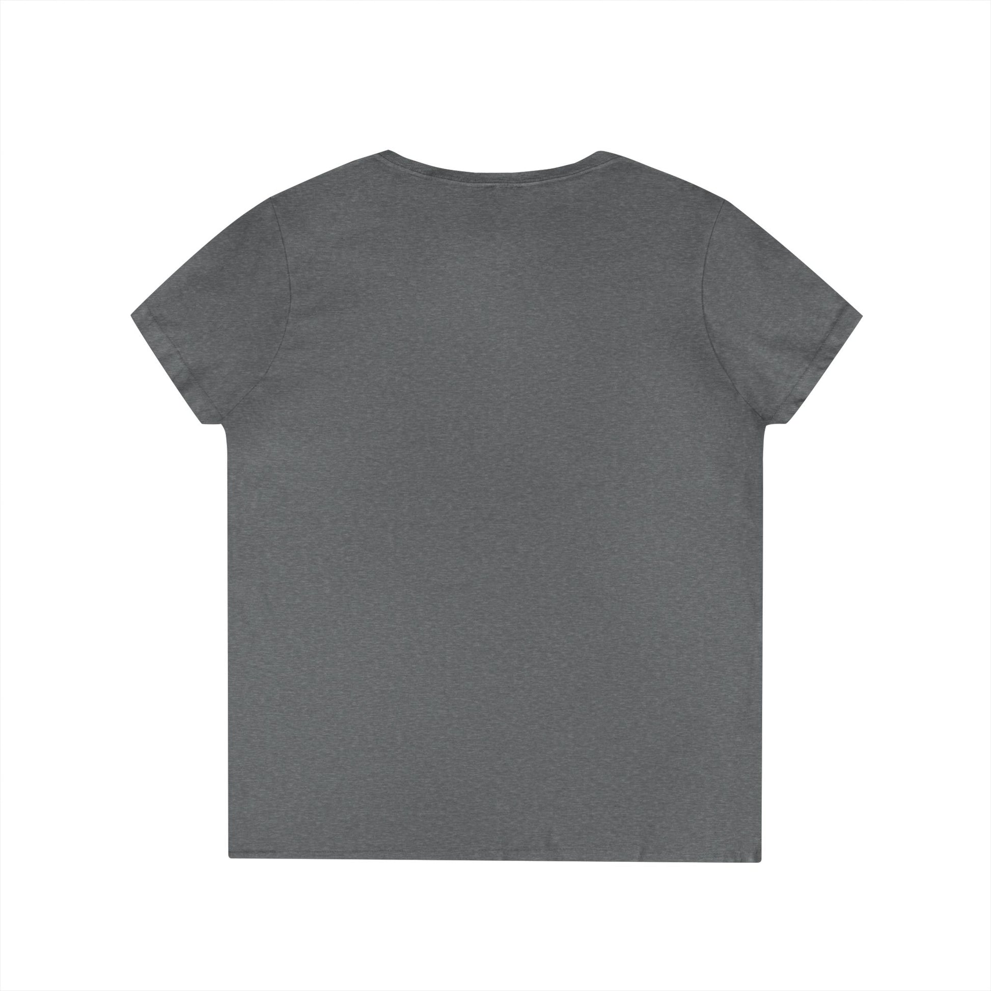Certified Cutie V-Neck T-Shirt — Cute Cartoon Badge Graphic Tee for Women Printify