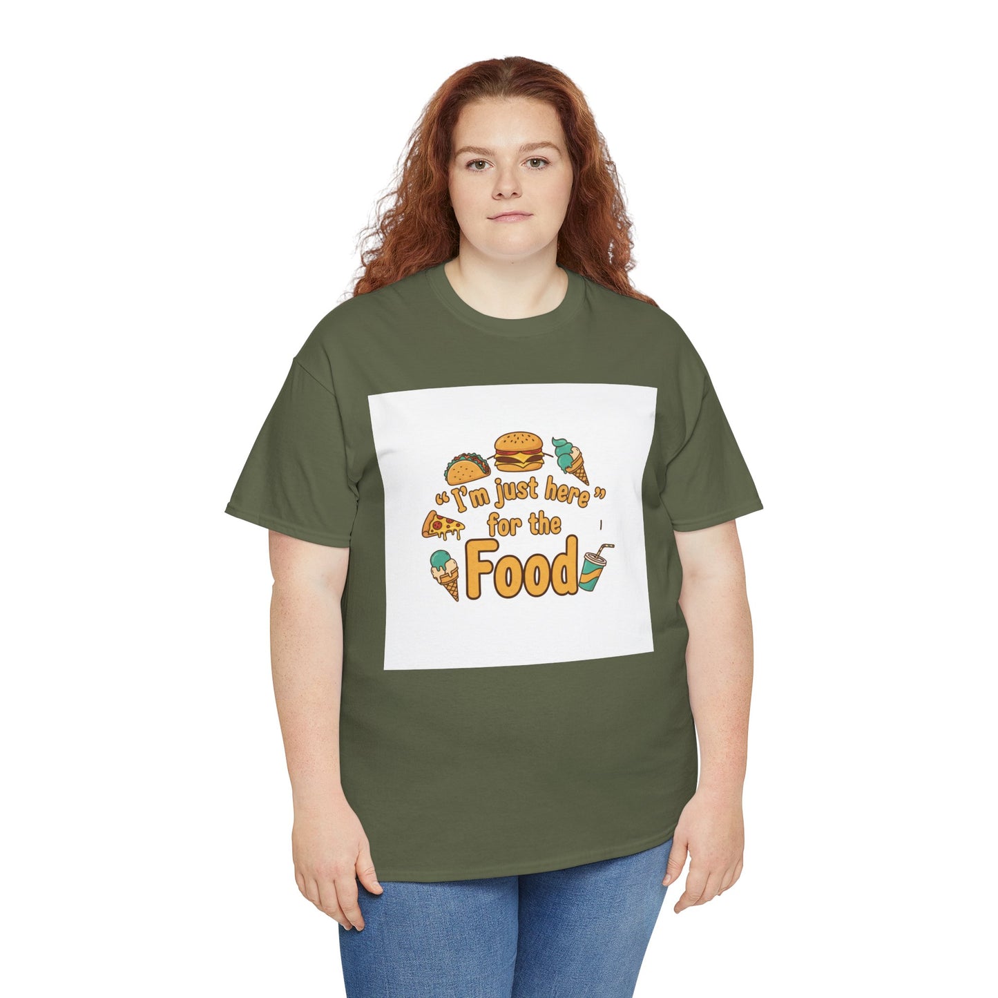 I'm Just Here for the Food T‑Shirt — Funny Foodie Graphic Tee