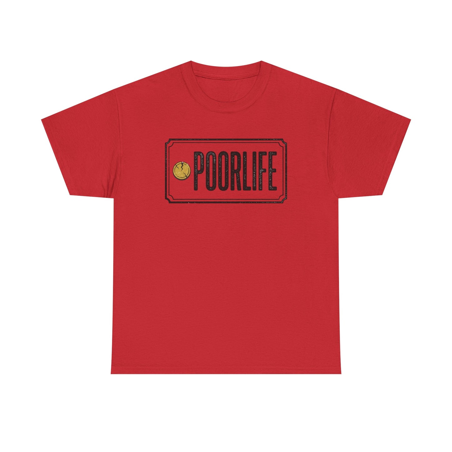'Poor Life' Vintage Coin Graphic Tee