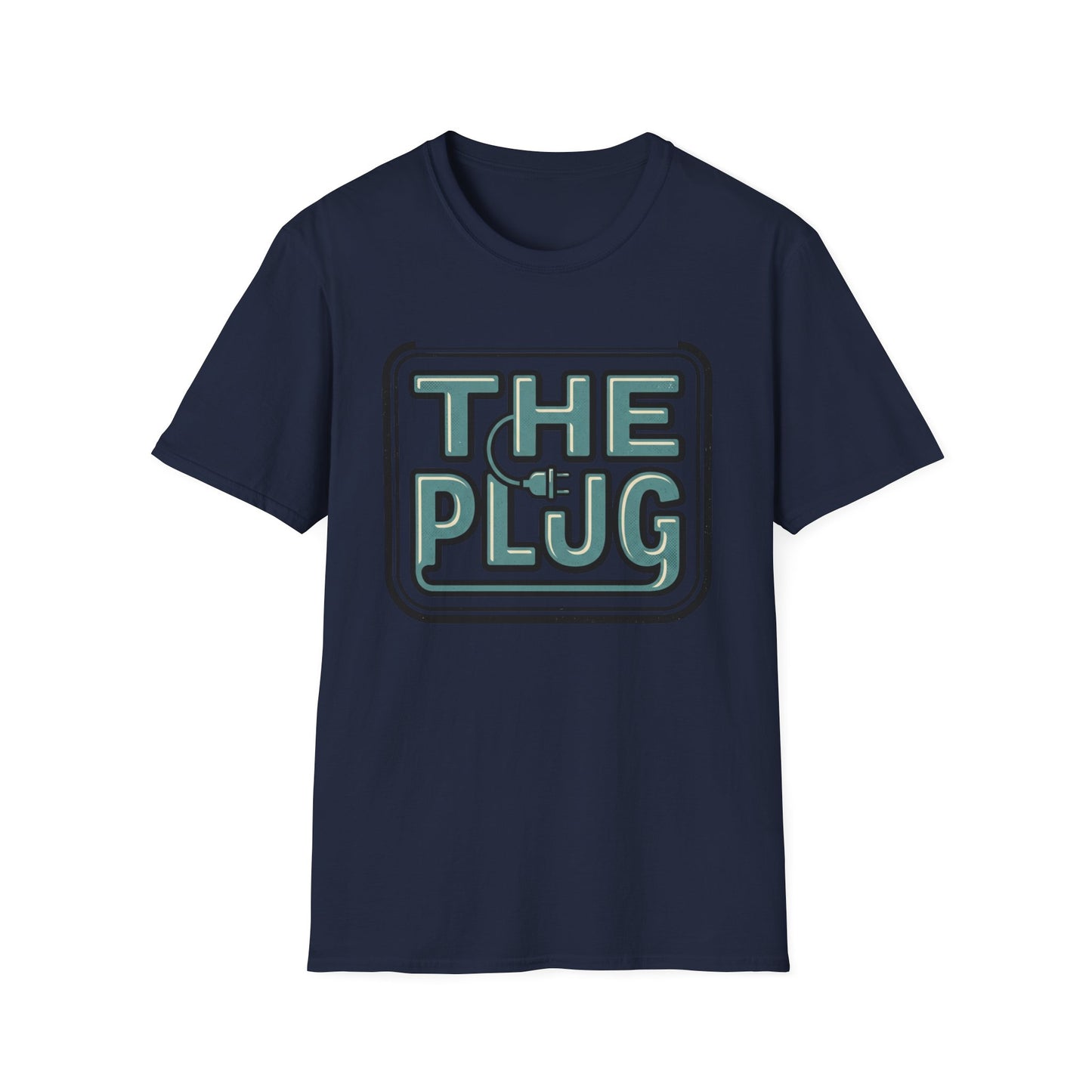 The Plug Graphic T-Shirt — Retro Power Cord Logo Tee