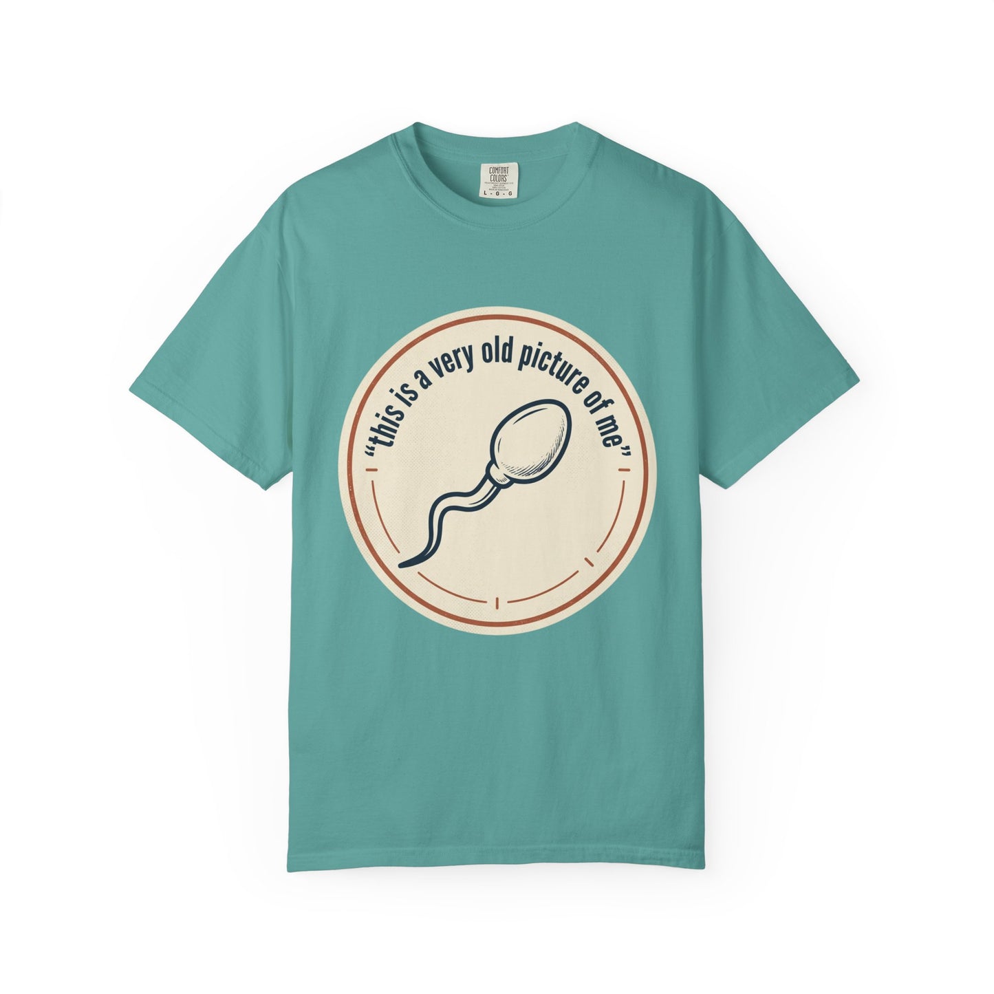 Vintage Sperm Graphic T-Shirt — "this is a very old picture of me"