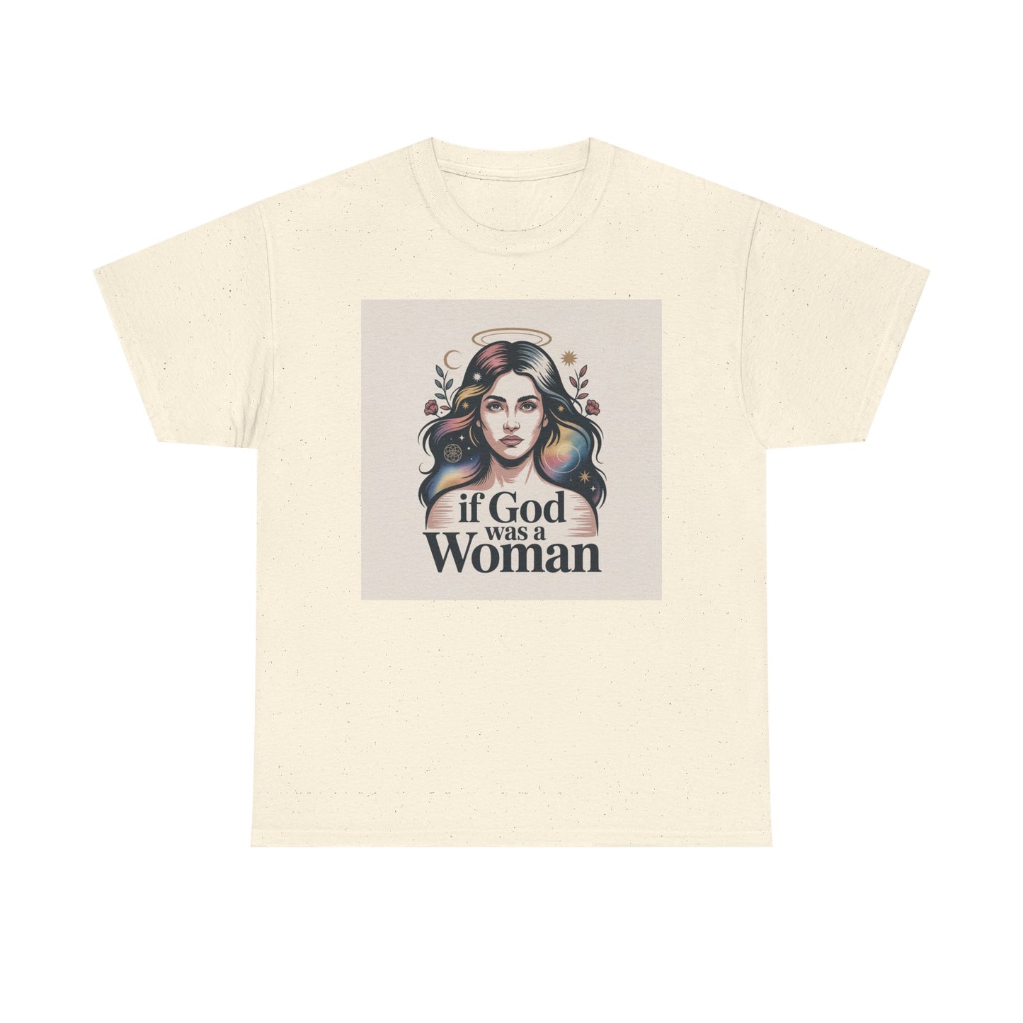 If God Was a Woman T-Shirt — Feminist Retro Portrait Tee