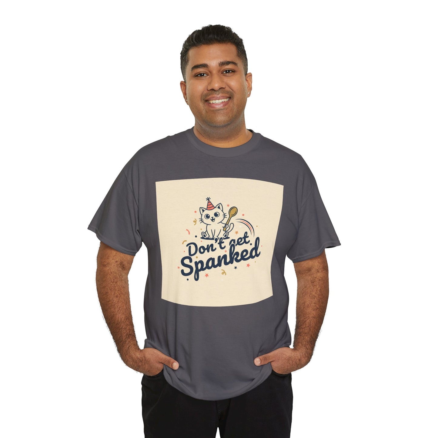 Don’t Get Spanked Cat Tee — Cute Retro Kitten Graphic T-Shirt Printify