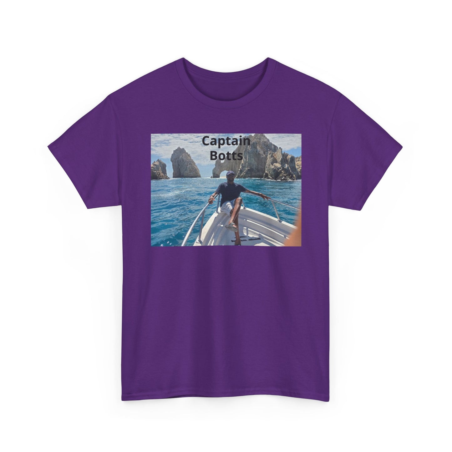 Larry T-Shirt — "Captain Botts" Boat Photo Graphic Tee | Nautical Vacation Crew Shirt