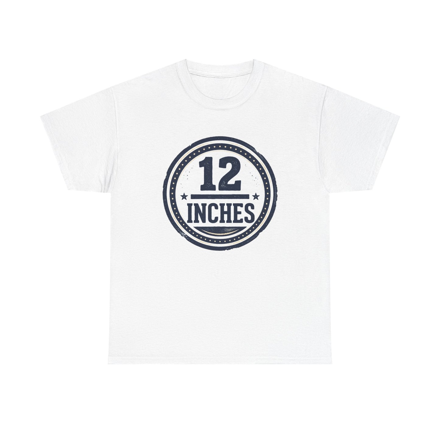 12 Inches Badge T-Shirt — Vintage Stamp Graphic Tee