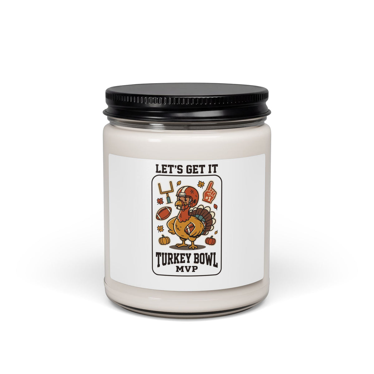 Turkey Bowl MVP Candle | Thanksgiving, Pumpkin Spice Soy Candle