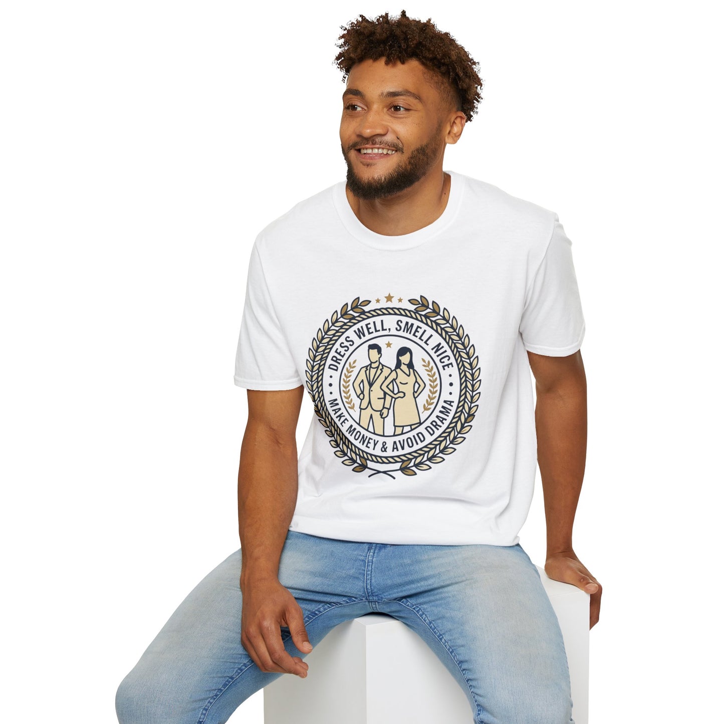 "Dress Well, Smell Nice" Vintage Couple Graphic Tee