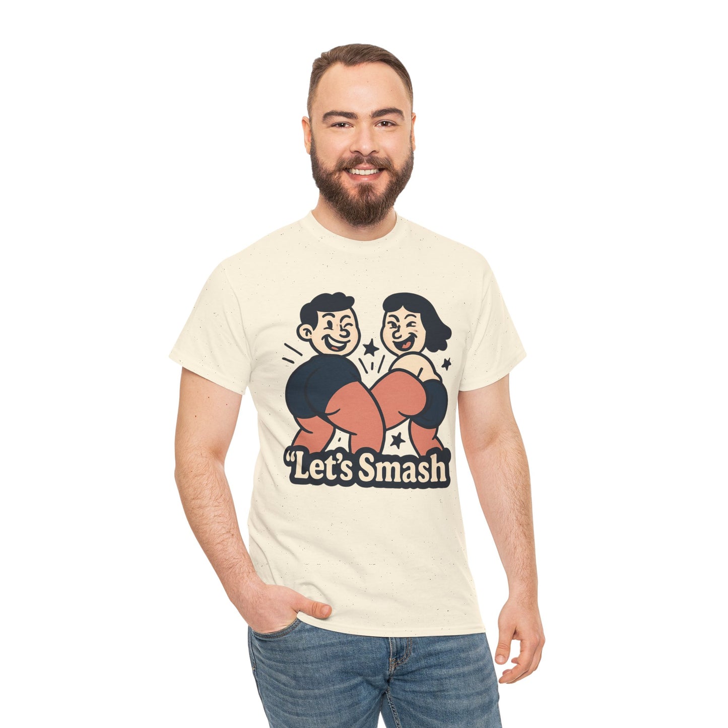 Let's Smash Tee — Retro Couples Valentine's T-Shirt