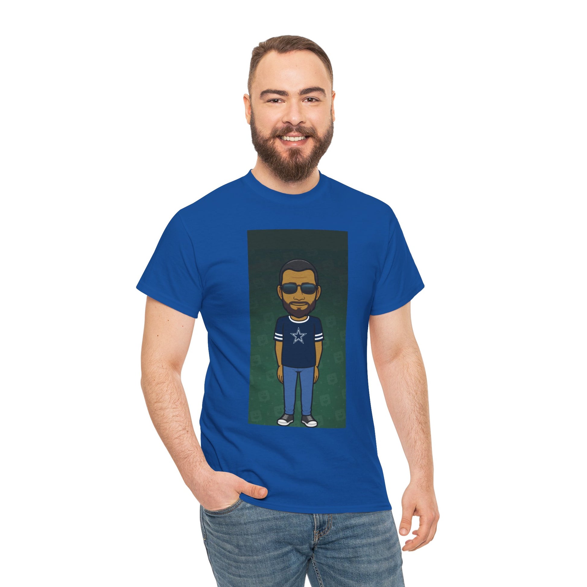Cartoon Guy Graphic Tee — Personalized Avatar Shirt Printify
