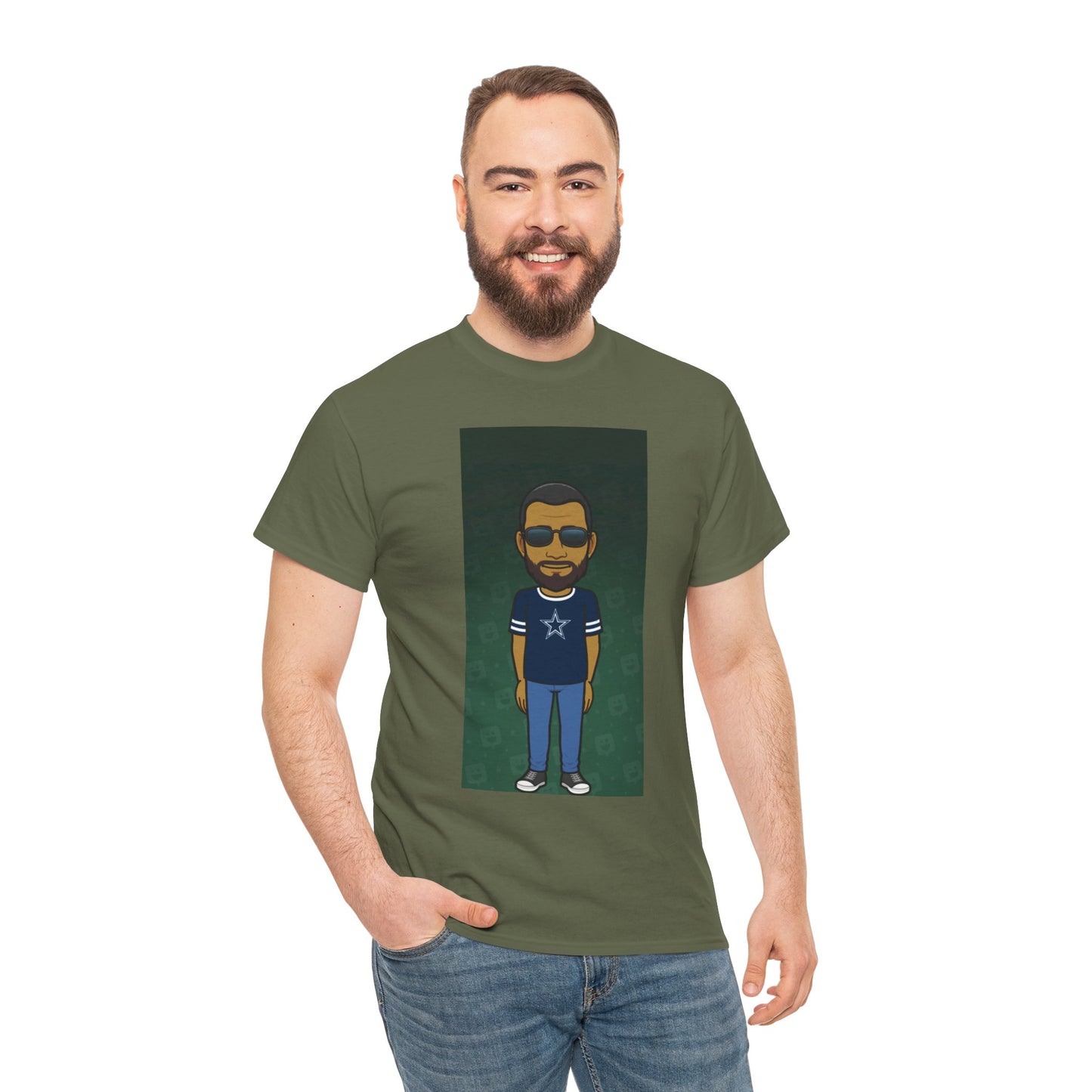 Cartoon Guy Graphic Tee — Personalized Avatar Shirt Printify