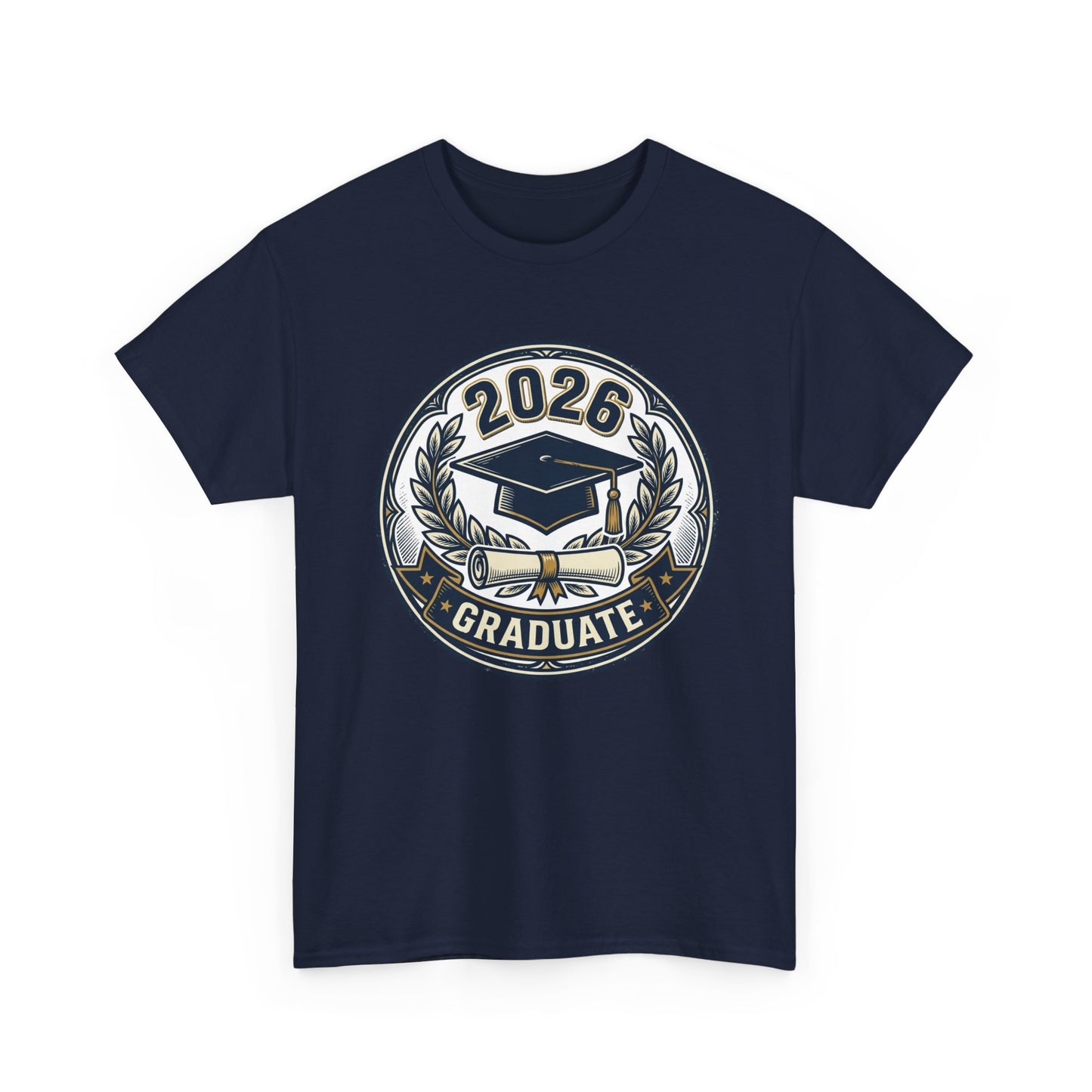 2026 Graduate T-Shirt — Graduation Cap Emblem Tee