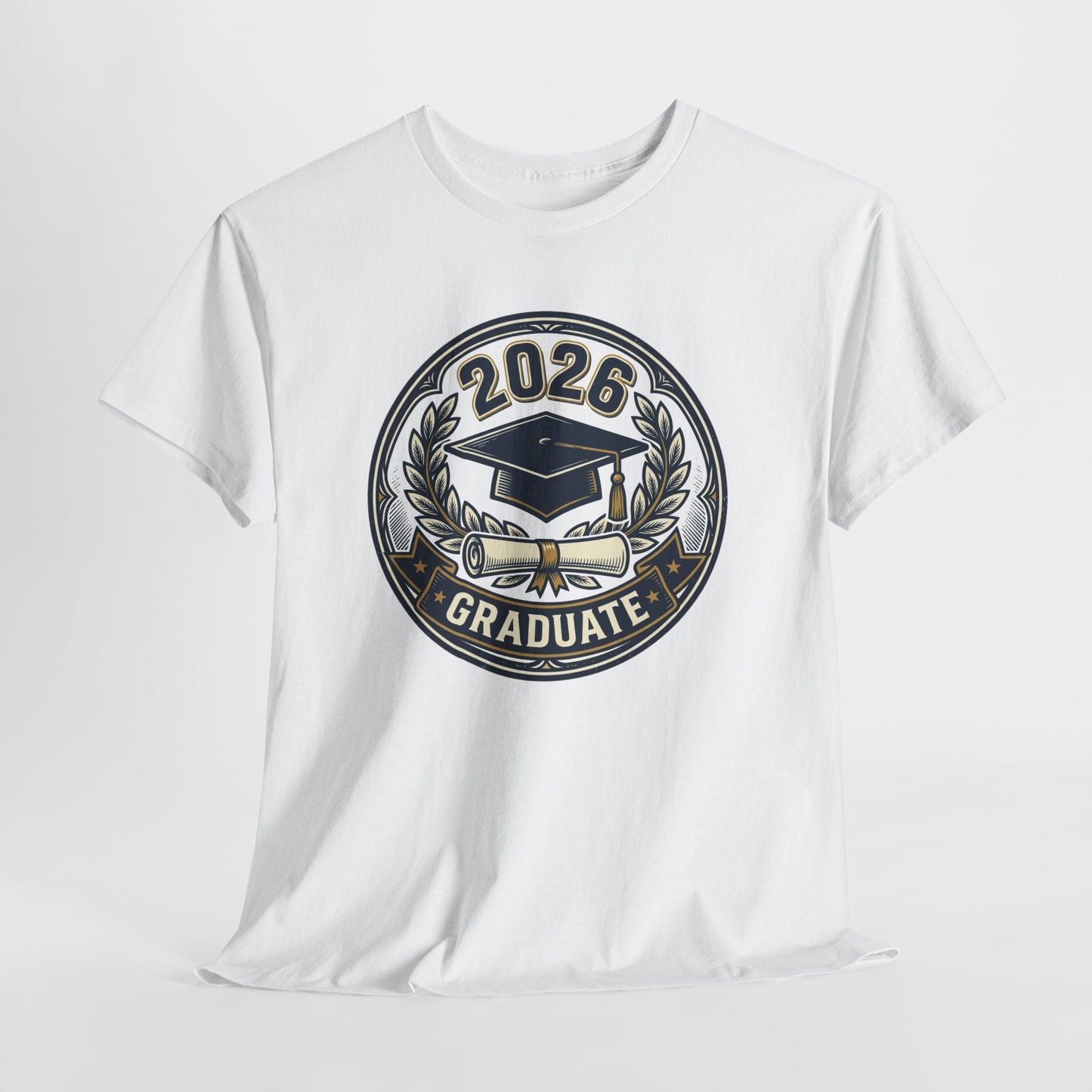 2026 Graduate T-Shirt — Graduation Cap Emblem Tee