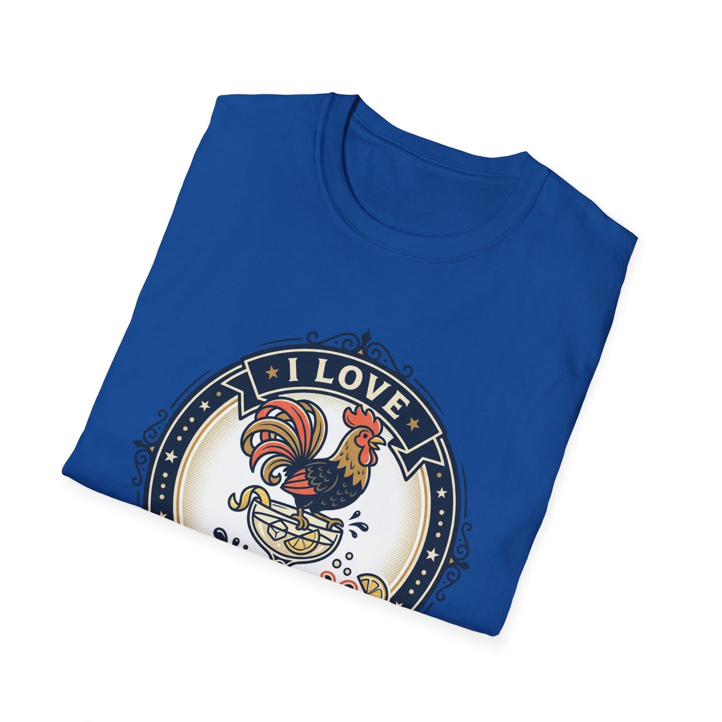 I Love Cocktales T-Shirt — Retro Rooster Cocktail Bar Tee