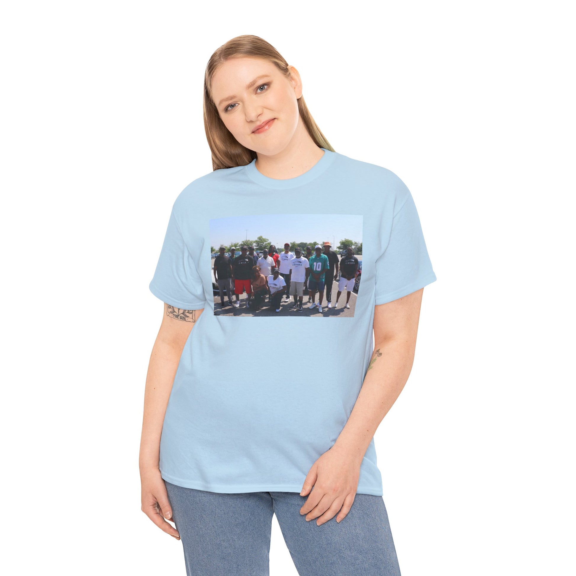 C-RYDERZ Group Photo Custom Tee — Personalized Reunion & Team Picture Shirt Printify