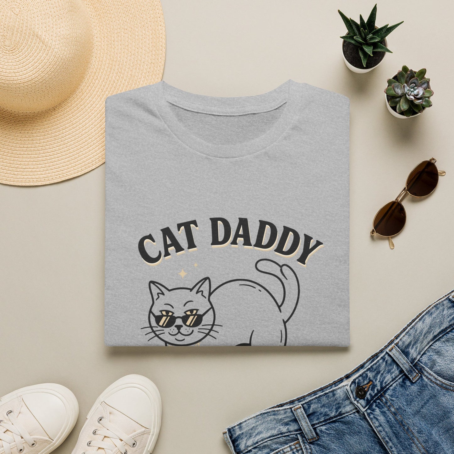 Cat Daddy T-Shirt — Retro Cute Cat Graphic Tee for Cat Lovers
