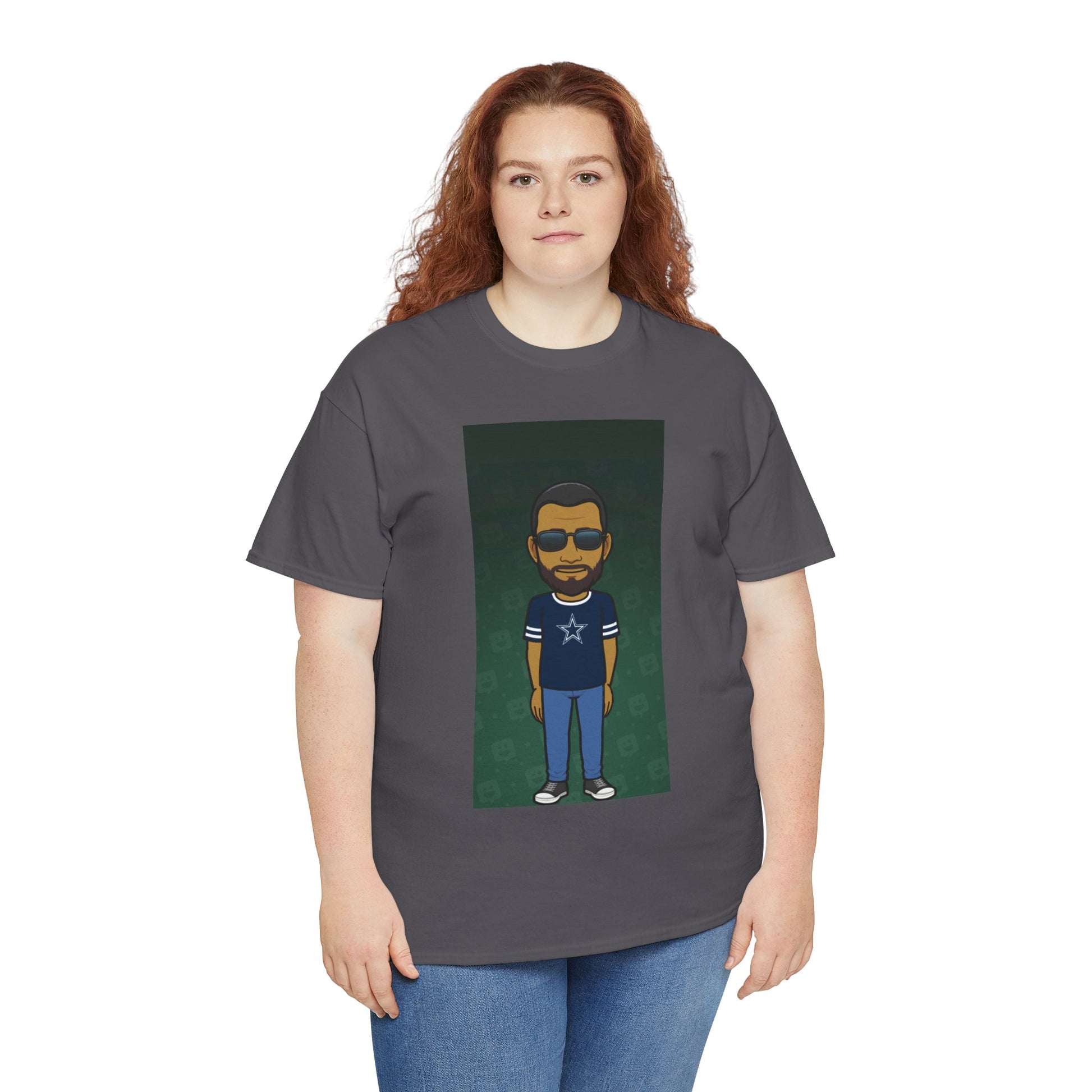 Cartoon Guy Graphic Tee — Personalized Avatar Shirt Printify