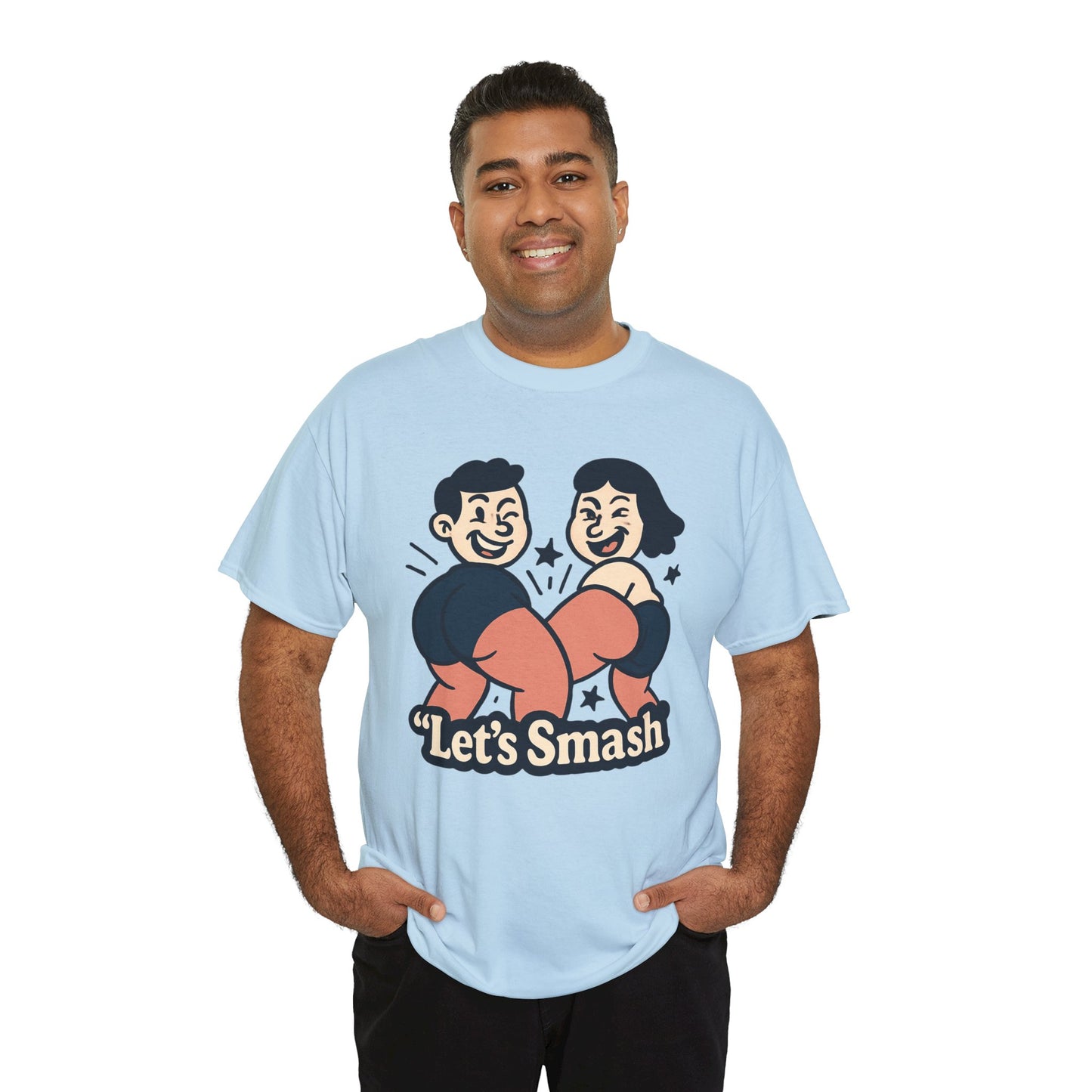 Let's Smash Tee — Retro Couples Valentine's T-Shirt