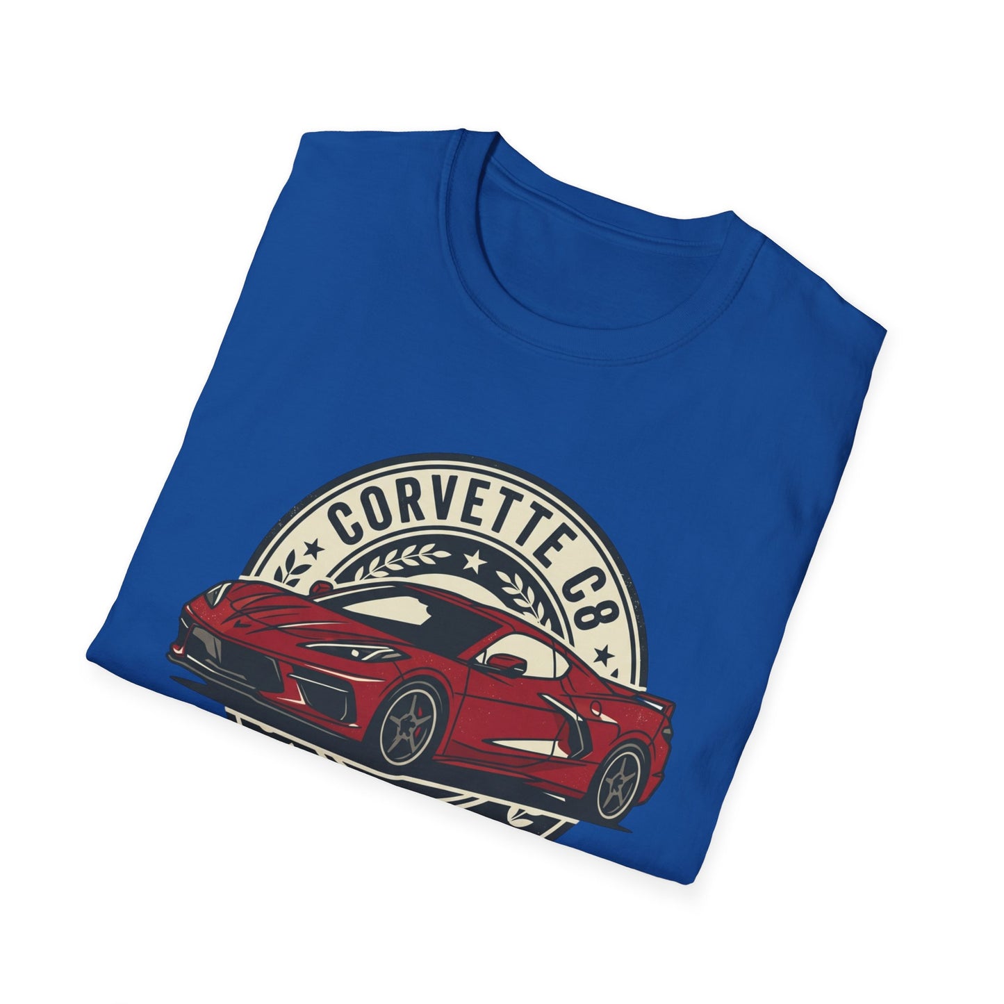 Corvette C8 Tee — Red Mid‑Engine Icon Car Shirt