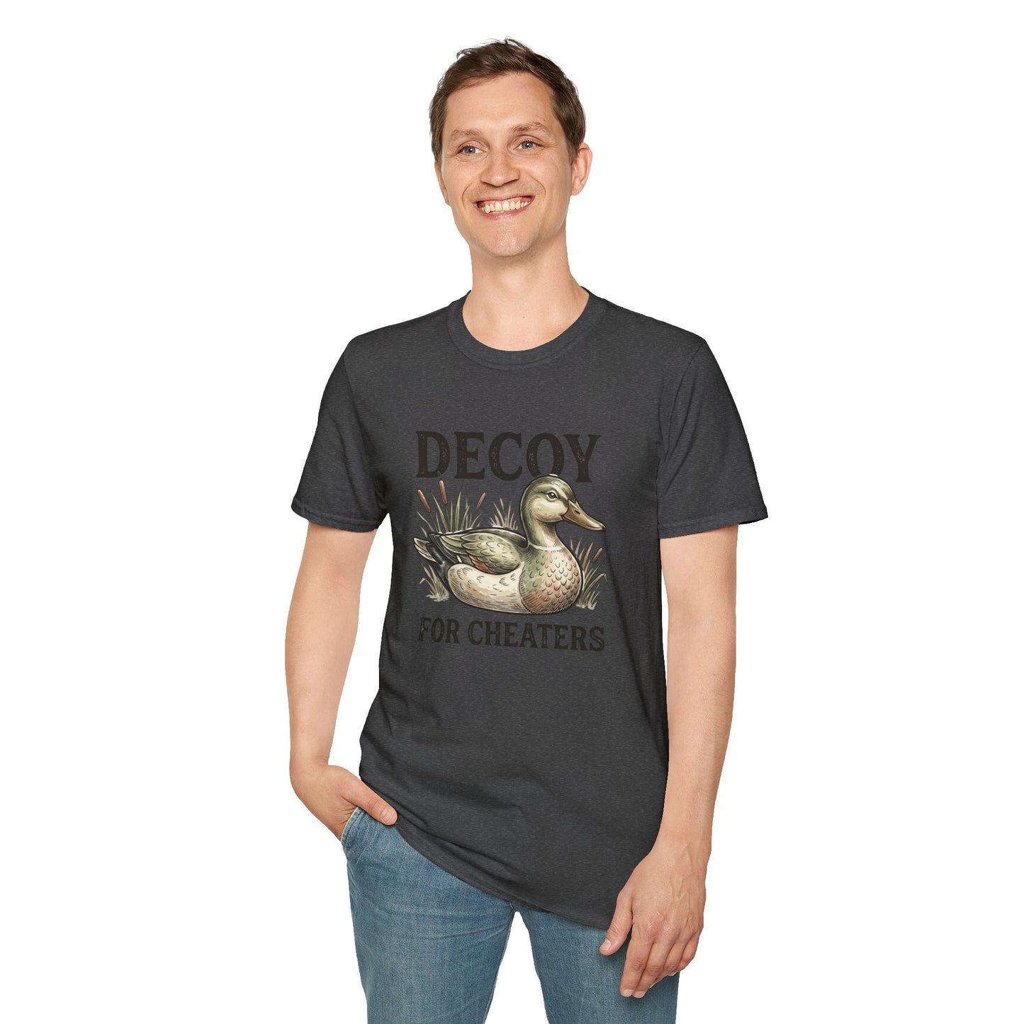 Decoy Duck T-Shirt — "Decoy for Cheaters" Vintage Waterfowl Tee