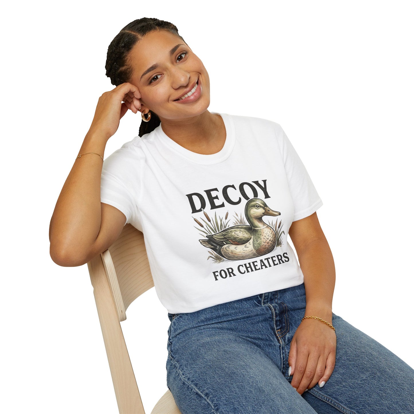 Decoy Duck T-Shirt — "Decoy for Cheaters" Vintage Waterfowl Tee