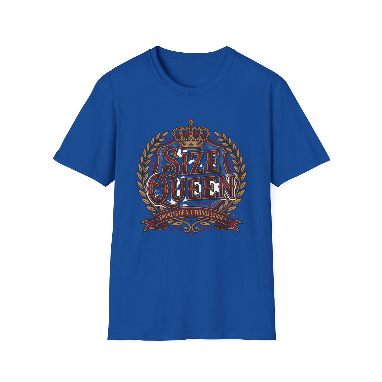 Size Queen T‑Shirt — Vintage Crown Graphic Tee Printify