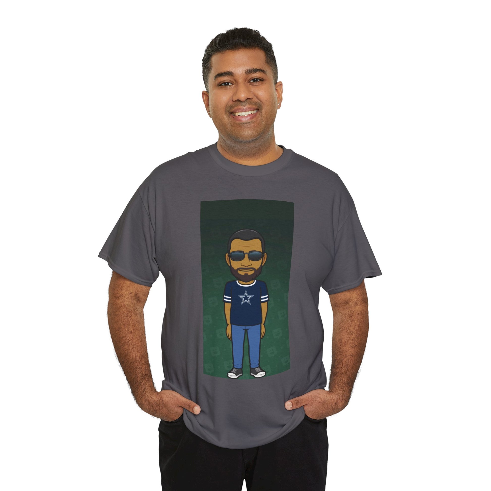 Cartoon Guy Graphic Tee — Personalized Avatar Shirt Printify