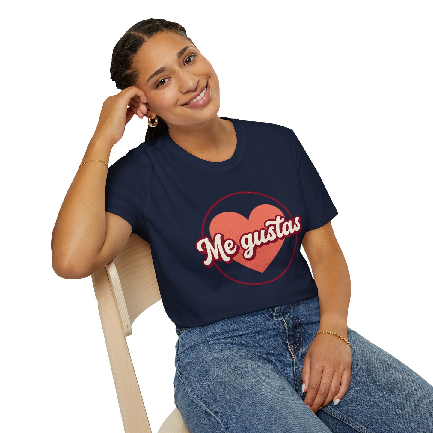 Me Gustas Heart T-Shirt — Spanish Love Graphic Tee