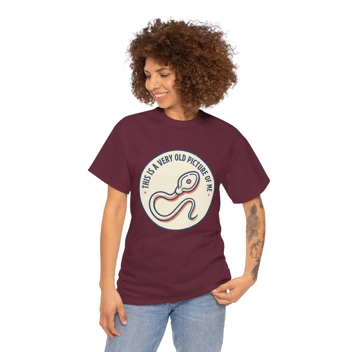 "This Is A Very Old Picture Of Me" Retro Snake Graphic Tee