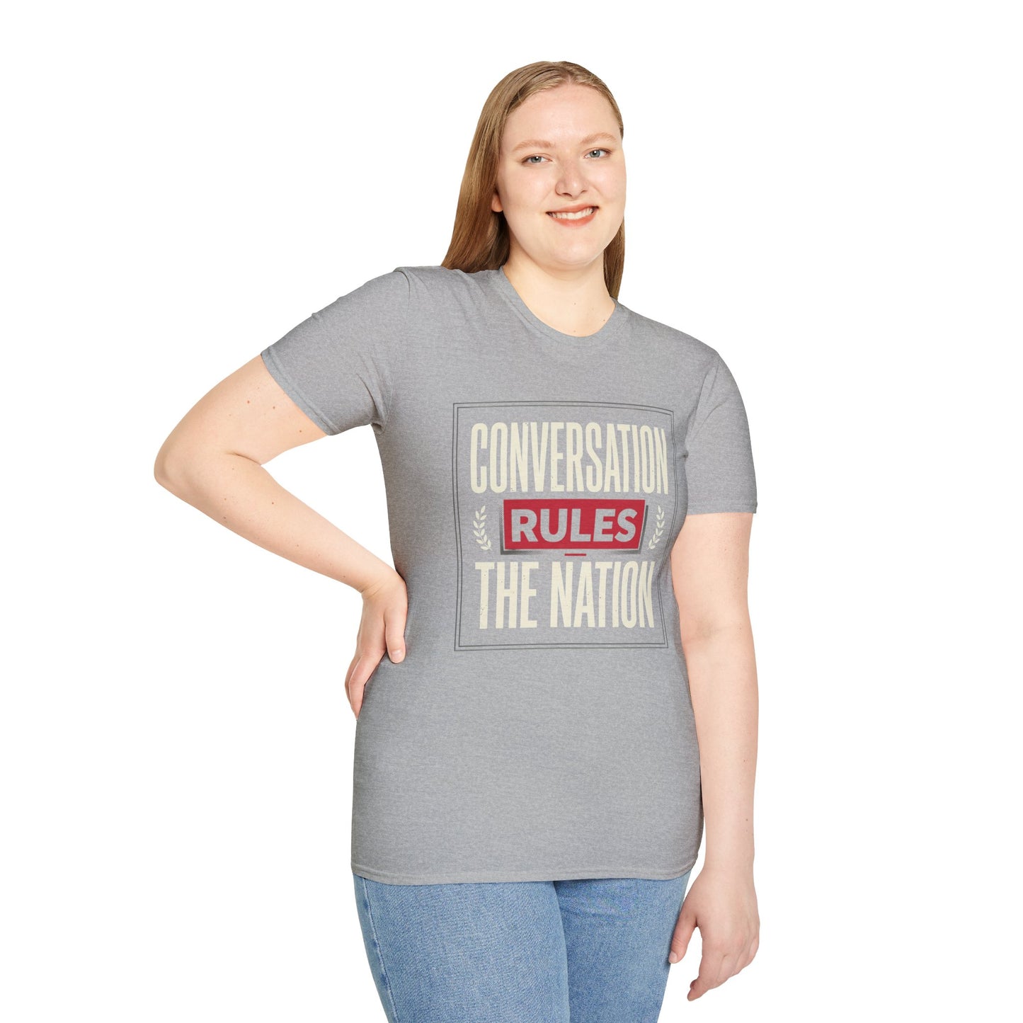 Conversation Rules T-Shirt — "Conversation Rules the Nation" Graphic Tee