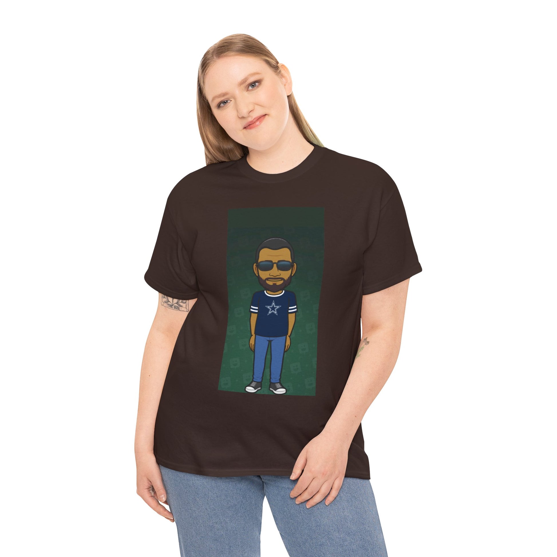 Cartoon Guy Graphic Tee — Personalized Avatar Shirt Printify