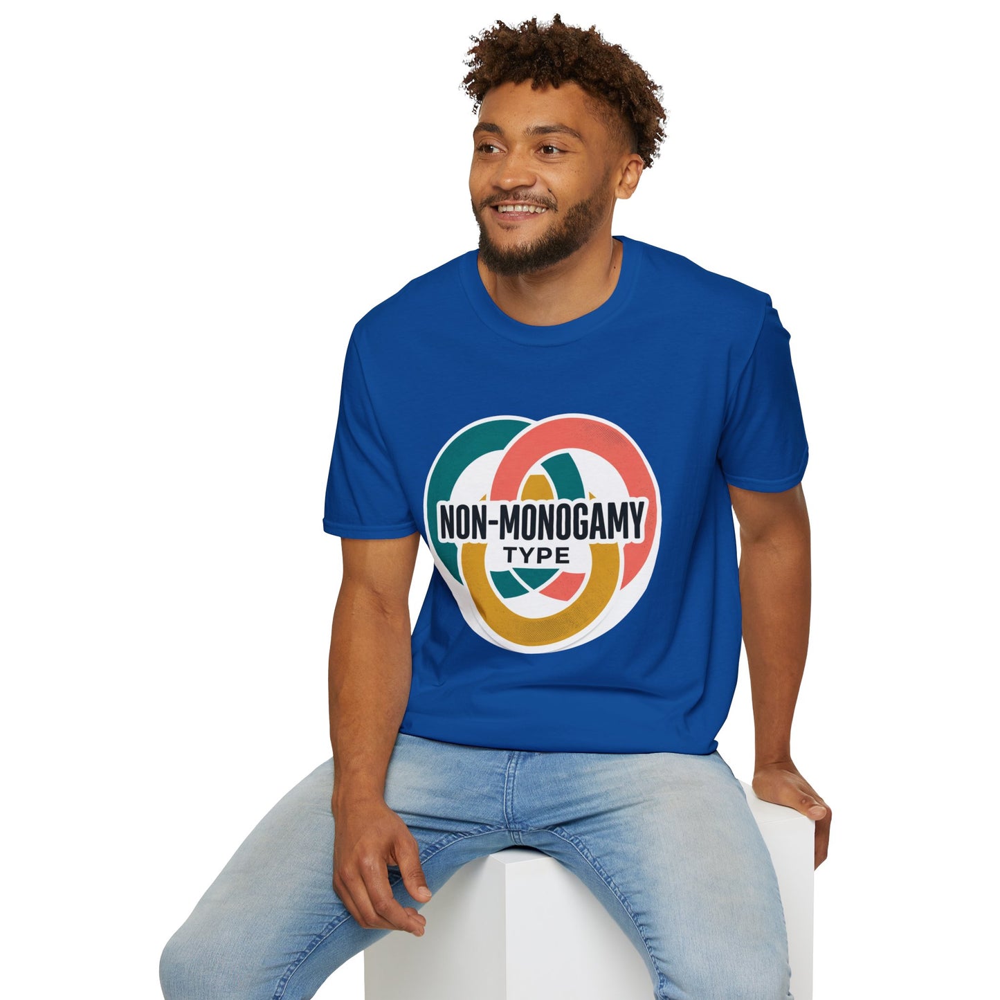 Non-Monogamy Type T-Shirt — Retro Polyamory Pride Tee Printify
