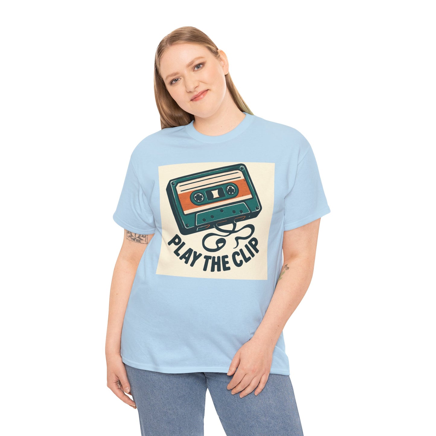 Cassette Tape 'Play the Clip' T-Shirt — Retro Music Tee Printify
