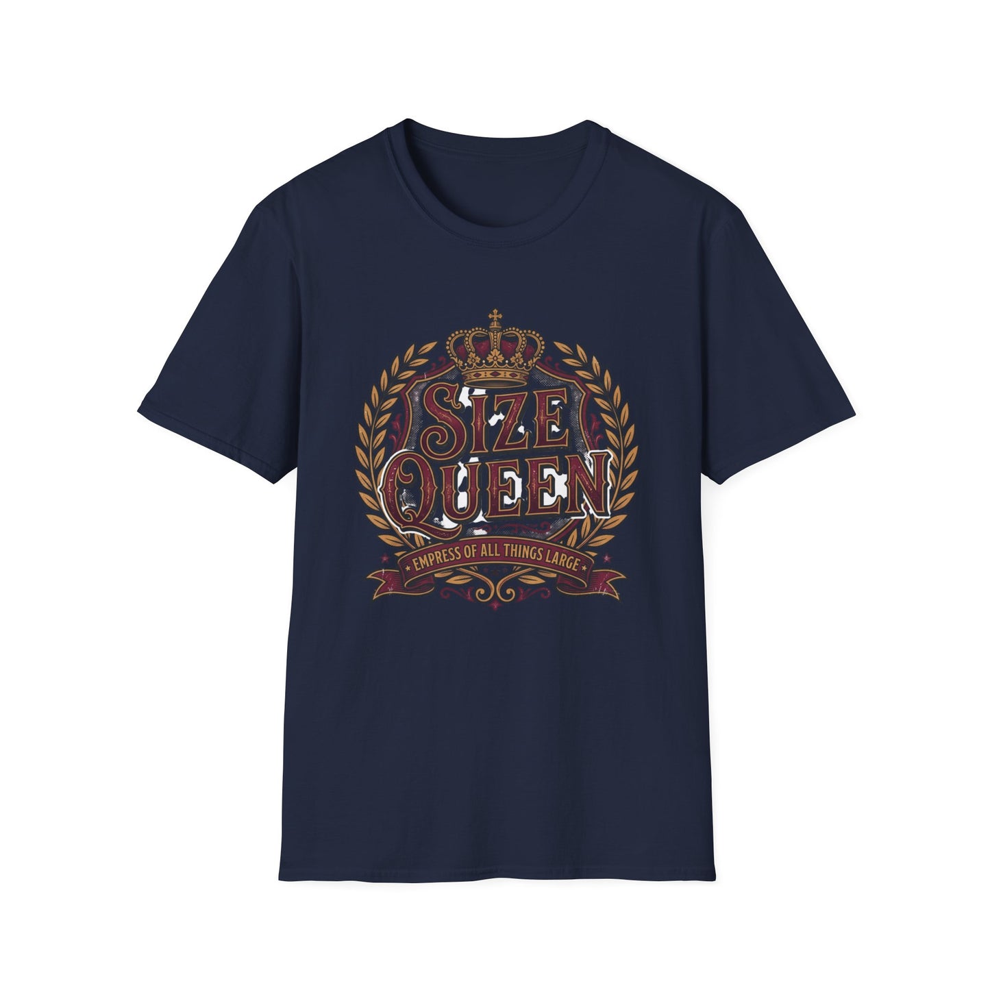 Size Queen T‑Shirt — Vintage Crown Graphic Tee Printify