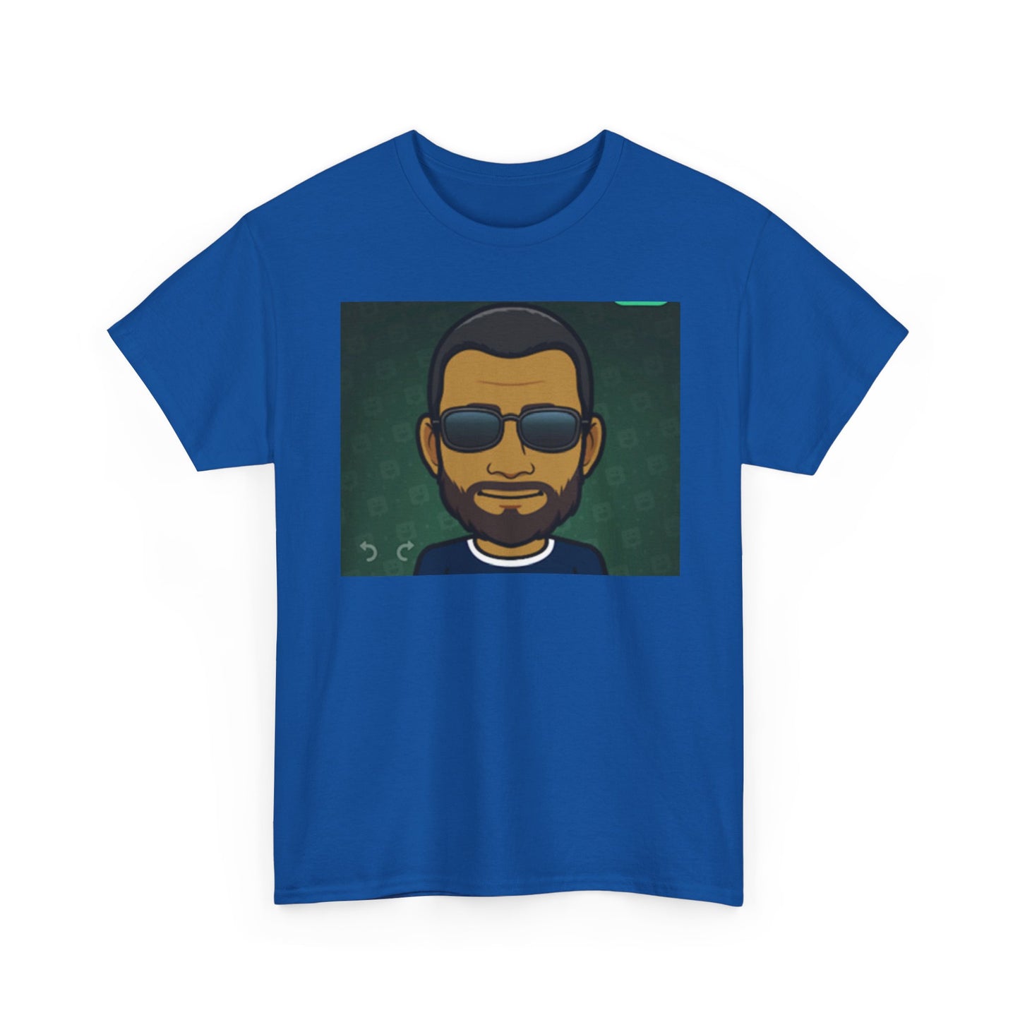 Bitmoji Portrait Tee — Cool Sunglasses Avatar Graphic T-Shirt Printify