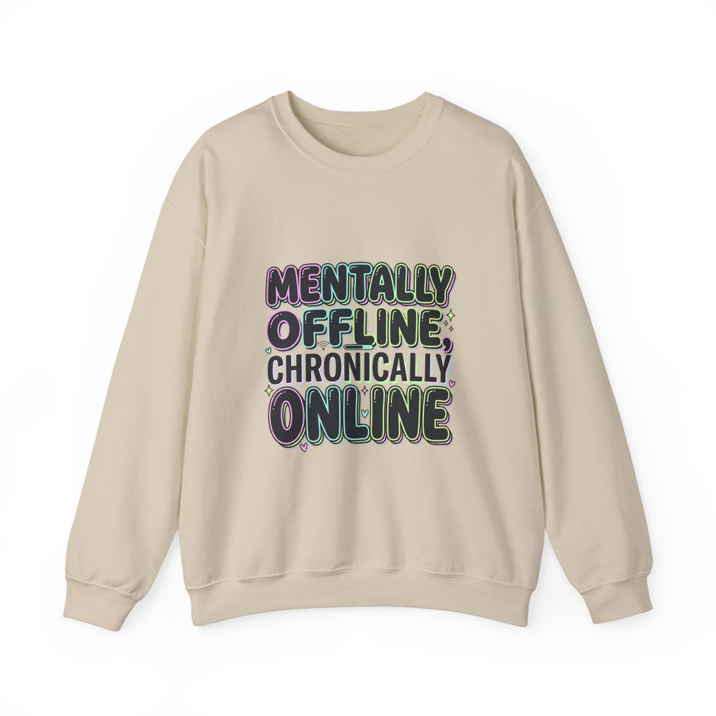 Mentally Offline Unisex Heavy Blend™ Crewneck Sweatshirt