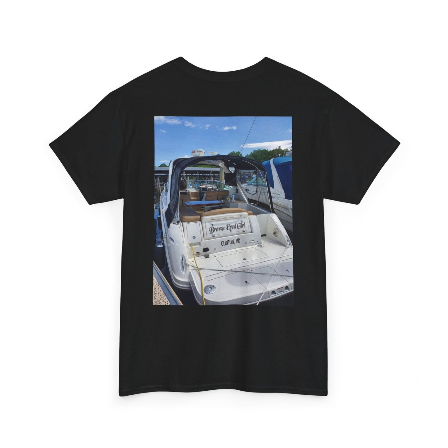 Custom Photo Print T-Shirt — Personalized Selfie Tee ("Welcome" Coffee Graphic) Printify