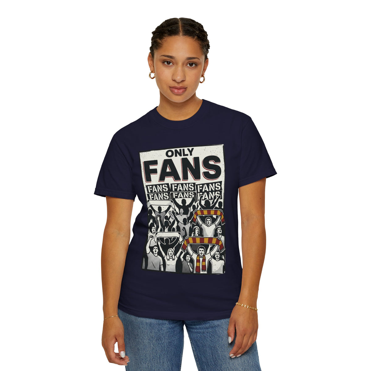 Only Fans Crowd Graphic T-Shirt — Vintage Sports Fan Tee
