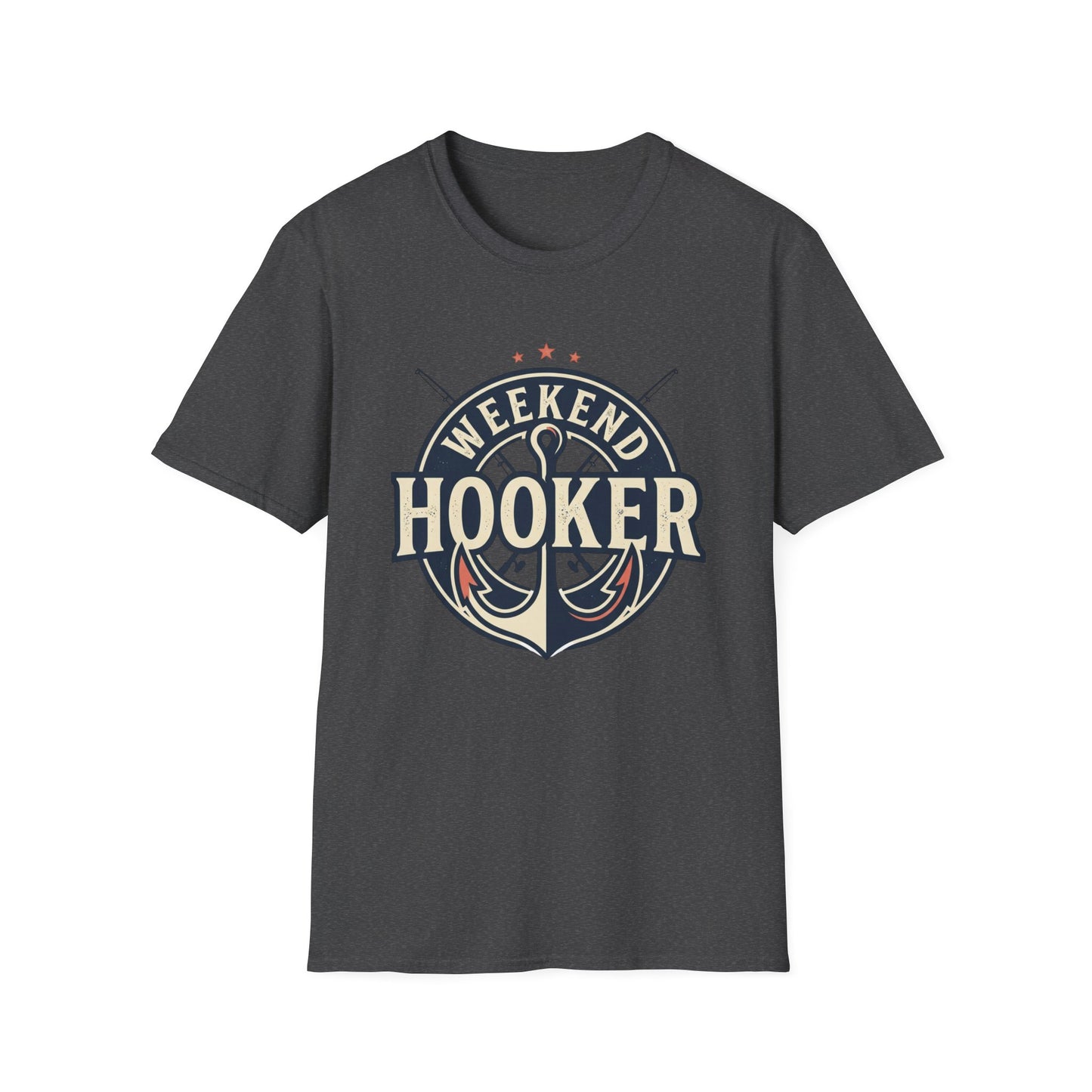 Weekend Hooker Fishing T-Shirt — Anchor & Rod Graphic Tee