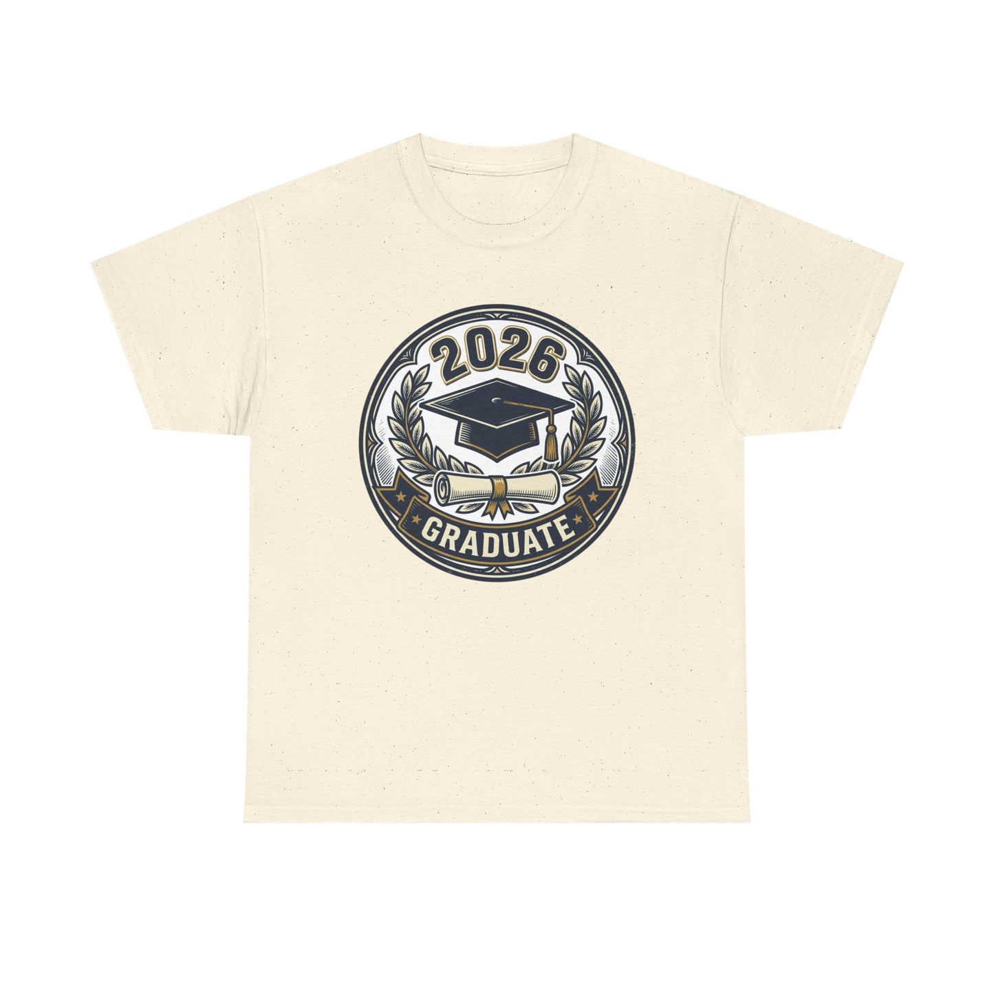 2026 Graduate T-Shirt — Graduation Cap Emblem Tee