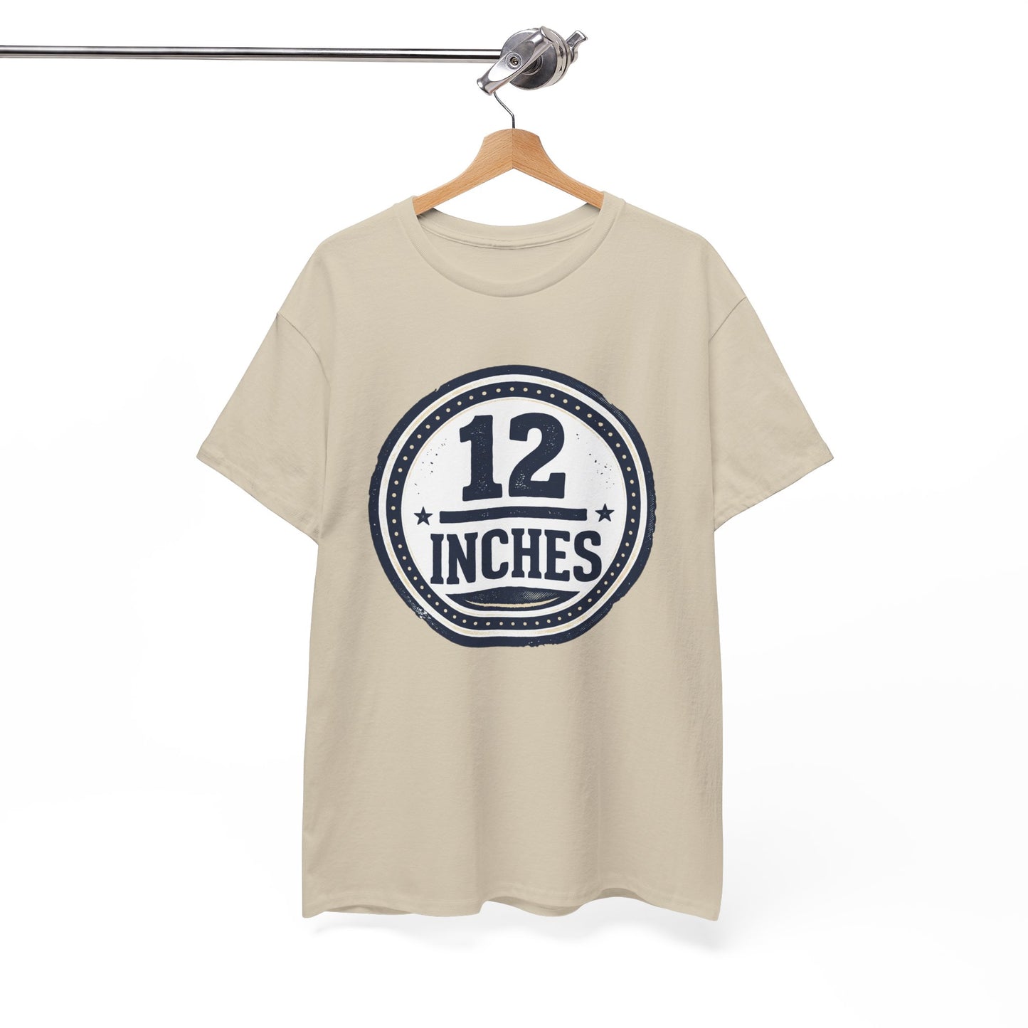 12 Inches Badge T-Shirt — Vintage Stamp Graphic Tee