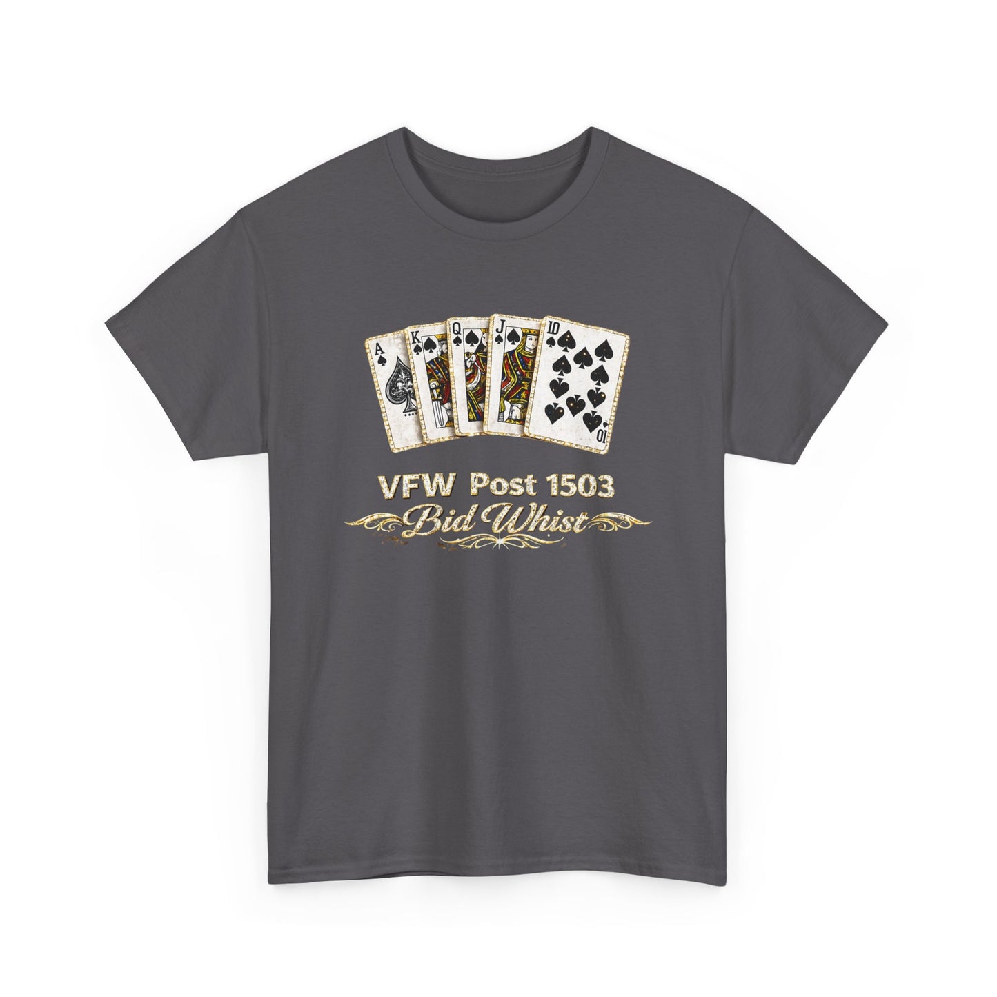 Veterans VFW Poker Night Tee – "VFW Post 1503" Playing Cards Design