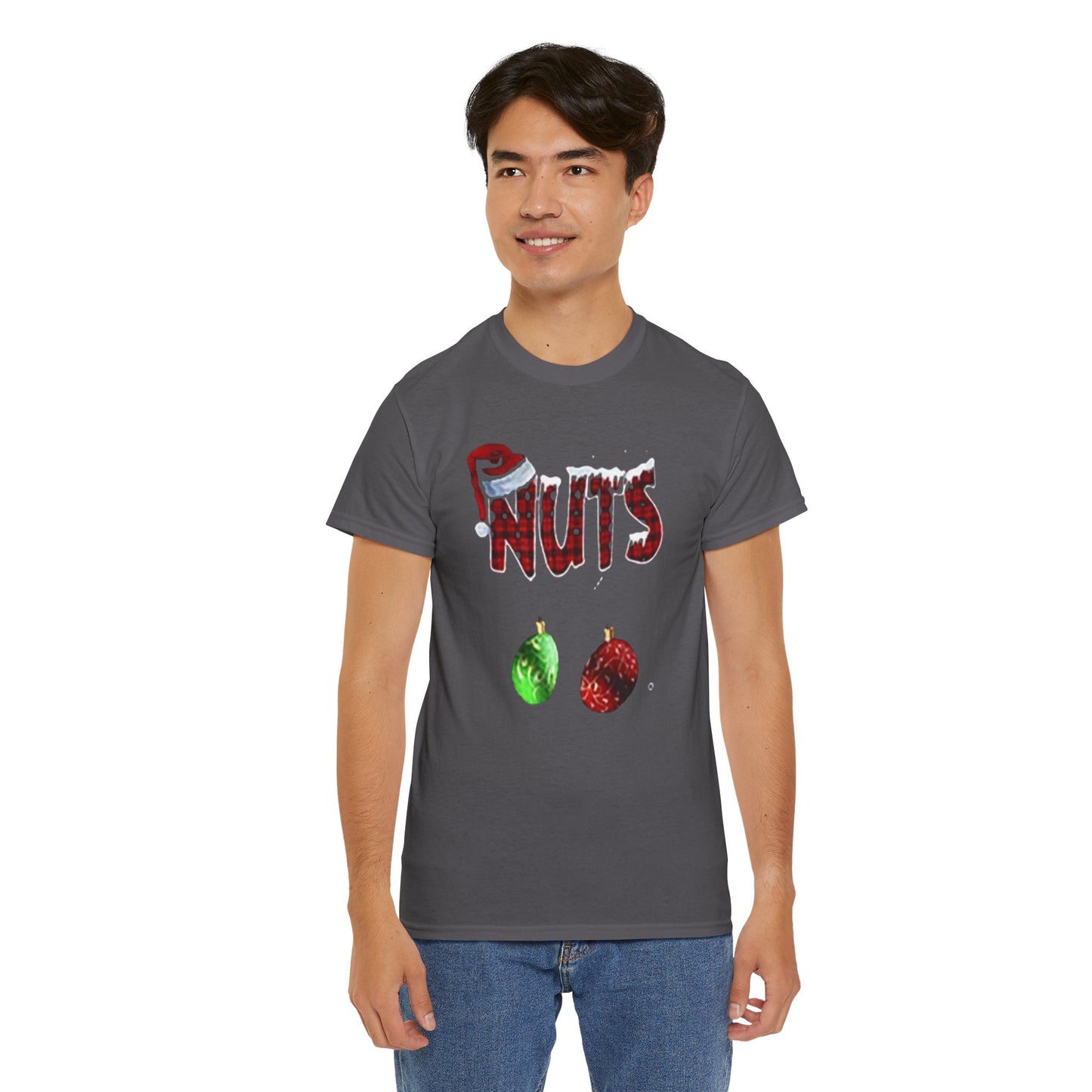Holiday 'Nuts' Tee — Funny Christmas Ornament Graphic T-Shirt Printify