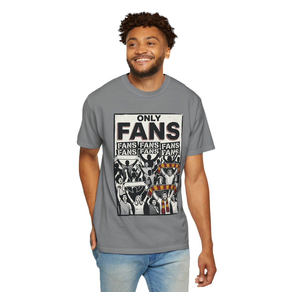 Only Fans Crowd Graphic T-Shirt — Vintage Sports Fan Tee