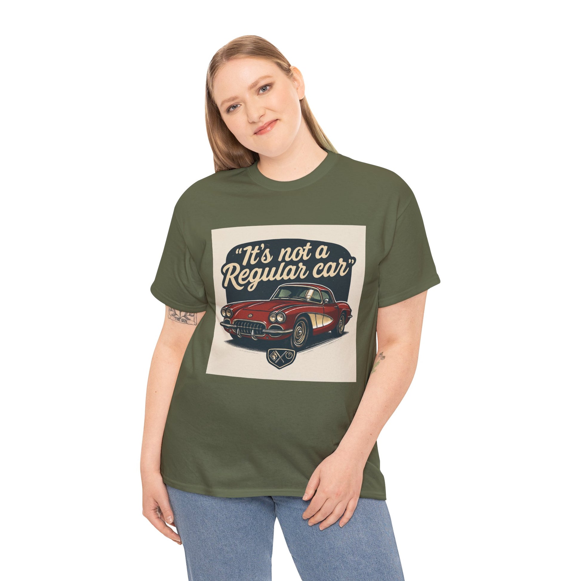 Classic Car Tee — "It's Not a Regular Car" Vintage Muscle Car Shirt Printify