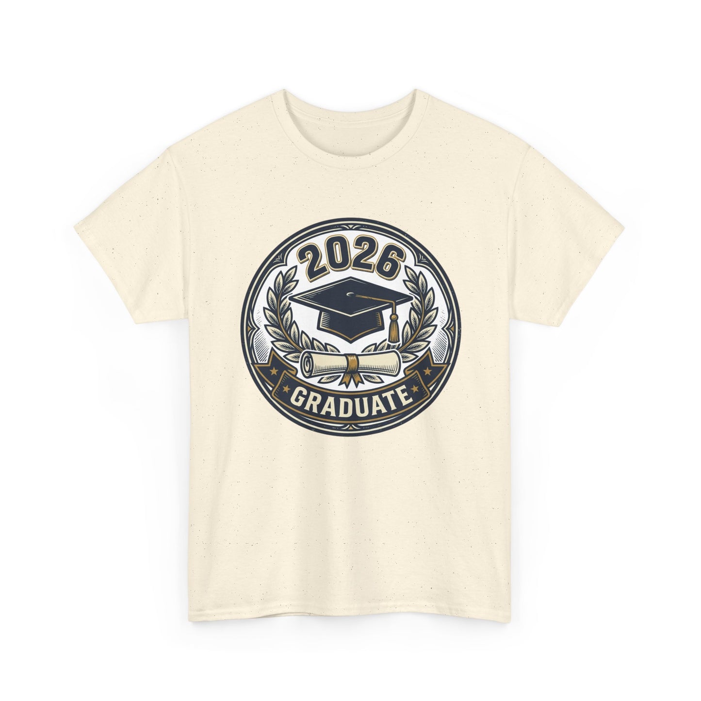 2026 Graduate T-Shirt — Graduation Cap Emblem Tee