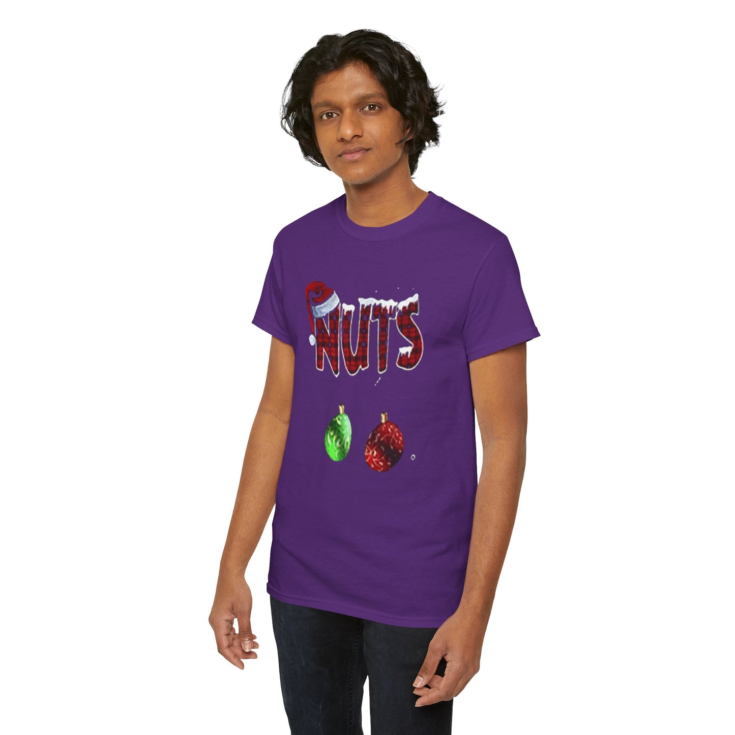 Holiday 'Nuts' Tee — Funny Christmas Ornament Graphic T-Shirt Printify